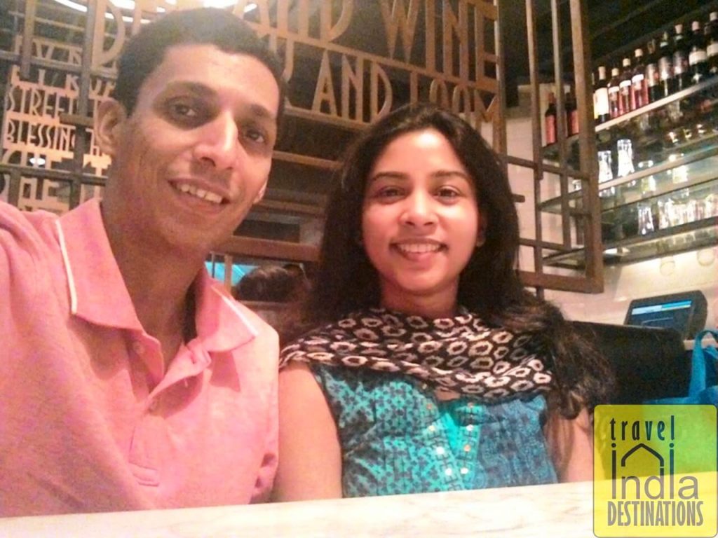 Sarah and Sharukh at PizzaExpress